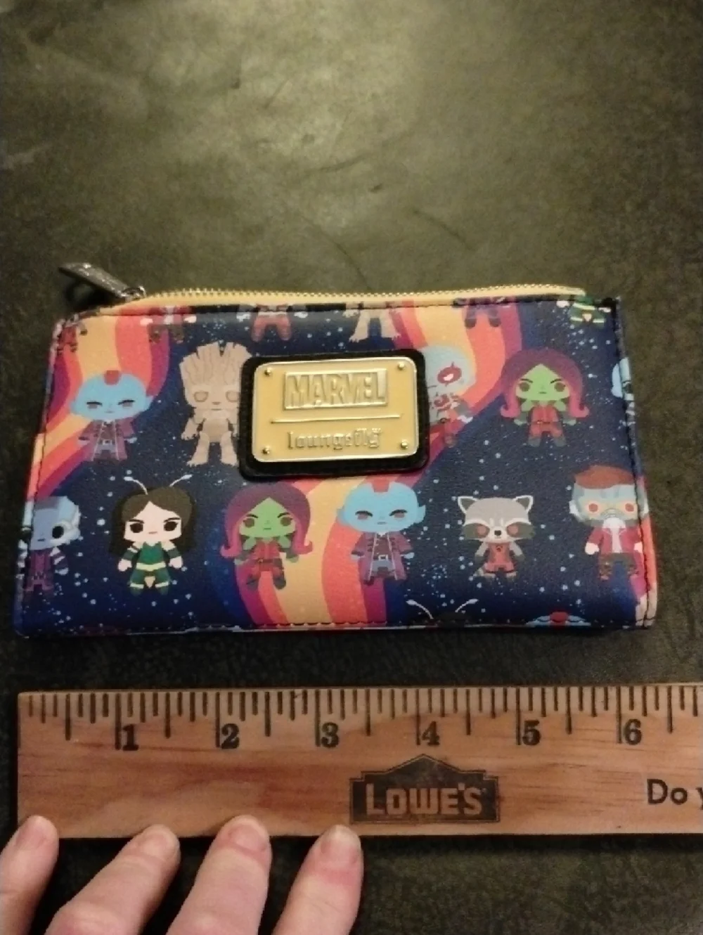 Marvel Loungefly Guardians Wallet - Navy with Multicolor Characters NWOT 6x4inch - Picture 6 of 7